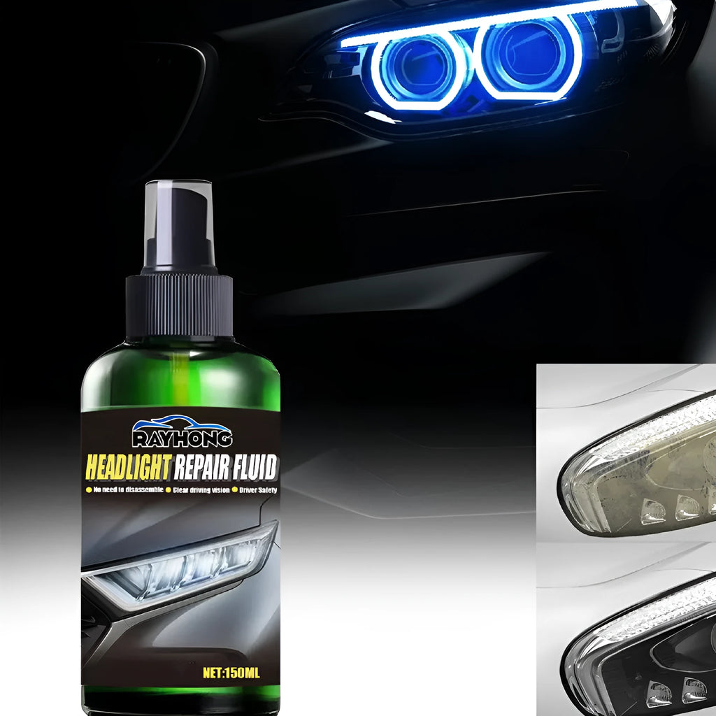 150ml car headlight repairing liquid bottle for yellowed lens refurbishment with nano titanium oxide coating