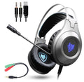 NUBWO N2 black over-ear gaming headset with microphone and 3.5mm cable