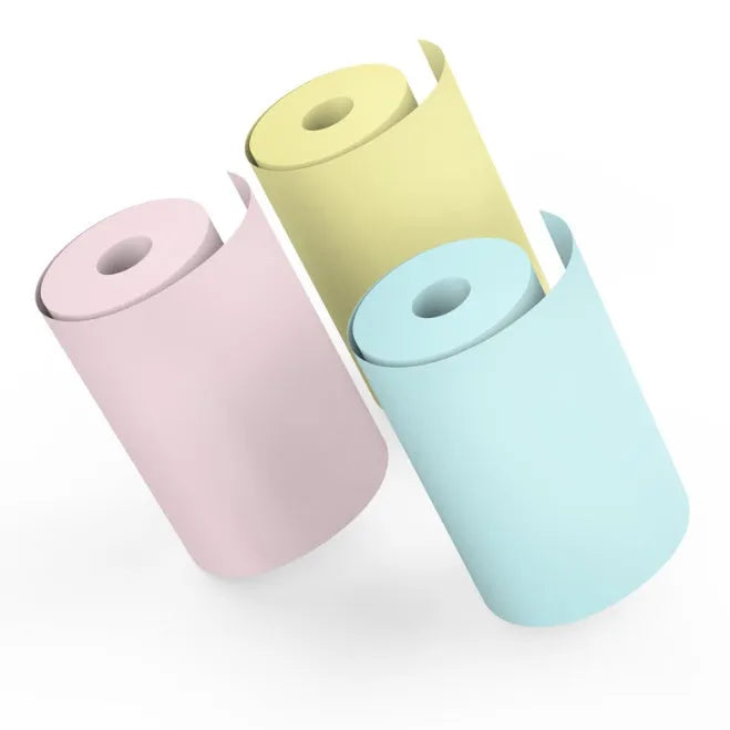 Mini Bluetooth wireless thermal printer for photos and stickers, white colour, compact size