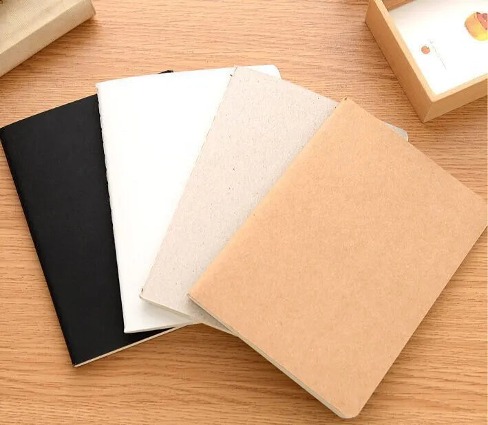 Retro graffiti sketchbook with blank pages in black, white, cowhide, or grey cover