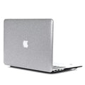 MacBook flash powder protective case in PC plastic with imitation leather and leather accents, shown in Rose Gold colour for Air13 model