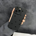 Black with love TPU phone case back cover for iPhone 11 12 13 14 15 16 series