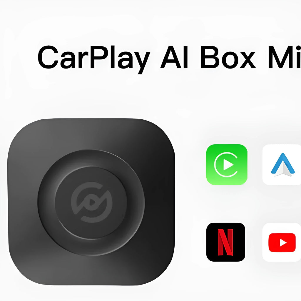 Plastic car mounted projector AI-900-RK with USB and HDMI ports for wireless CarPlay Android Auto and YouTube video