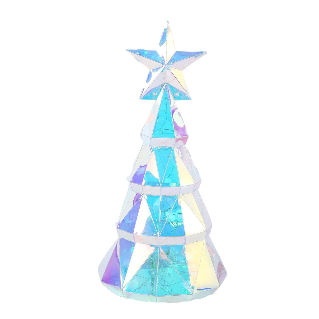 Colourful cartoon Christmas tree light decoration measuring 20cm tall