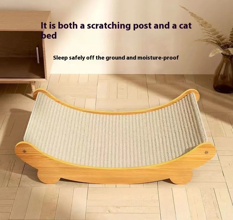 Sisal blanket cat scratch board in natural style available in large and small sizes
