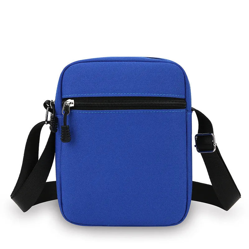 Men's and women's Oxford cloth casual shoulder bag in six colours with outer slit pocket