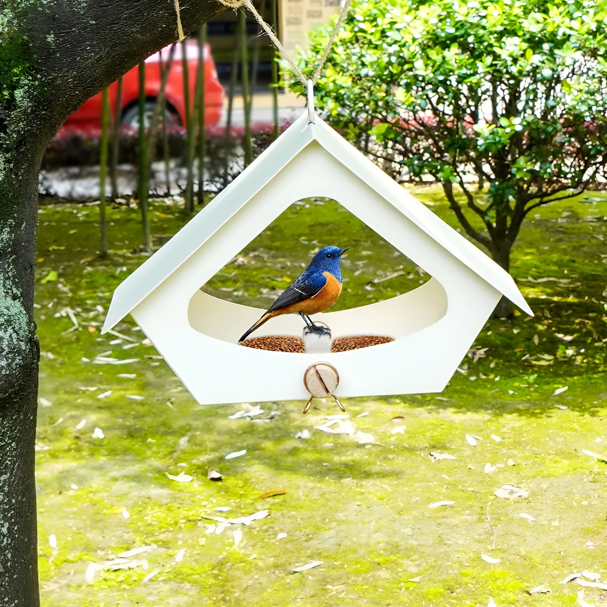 European-style iron bird nest outdoor decoration with modern simple design in black or brown colour