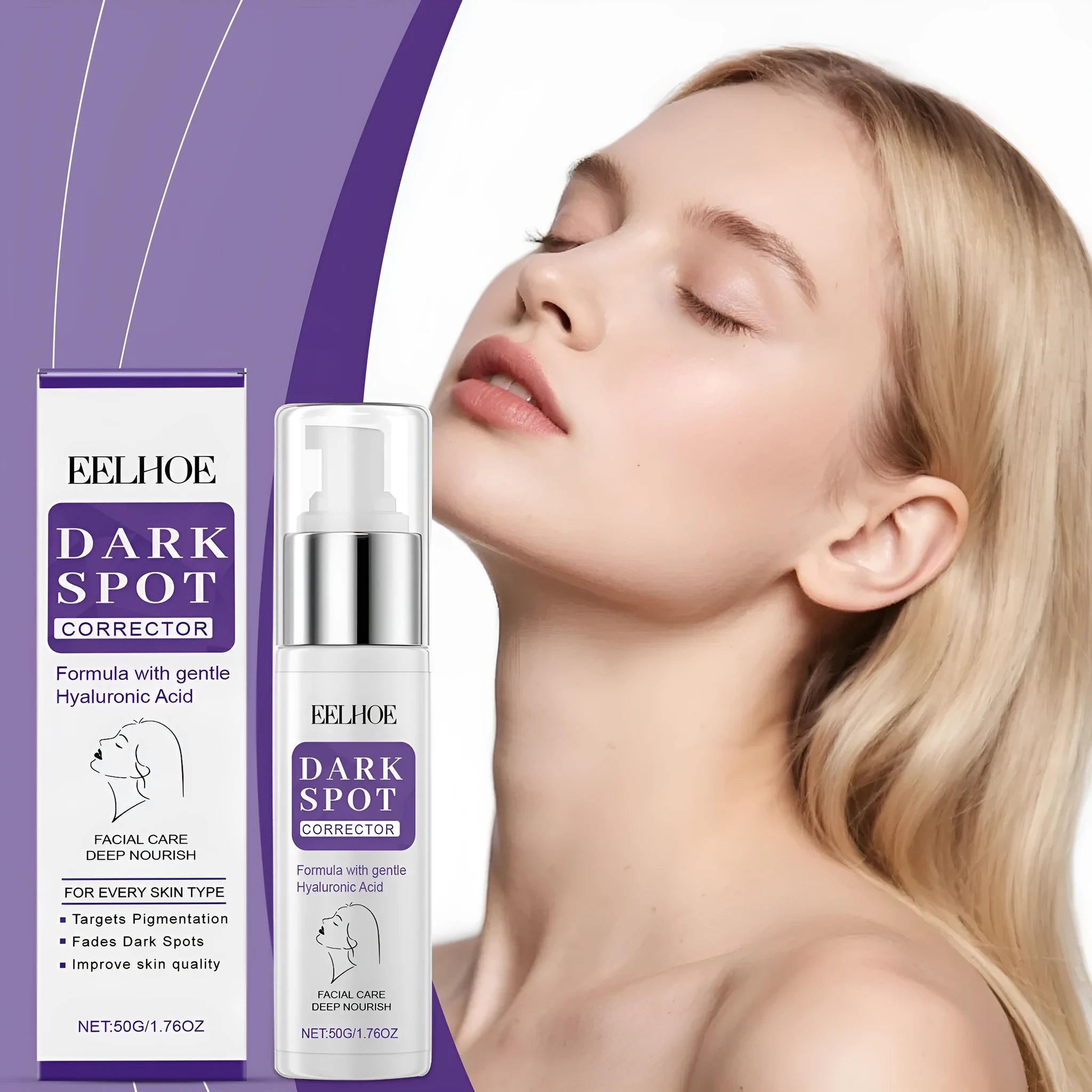 50g facial moisturising cream jar for daily hydration and water-oil balance