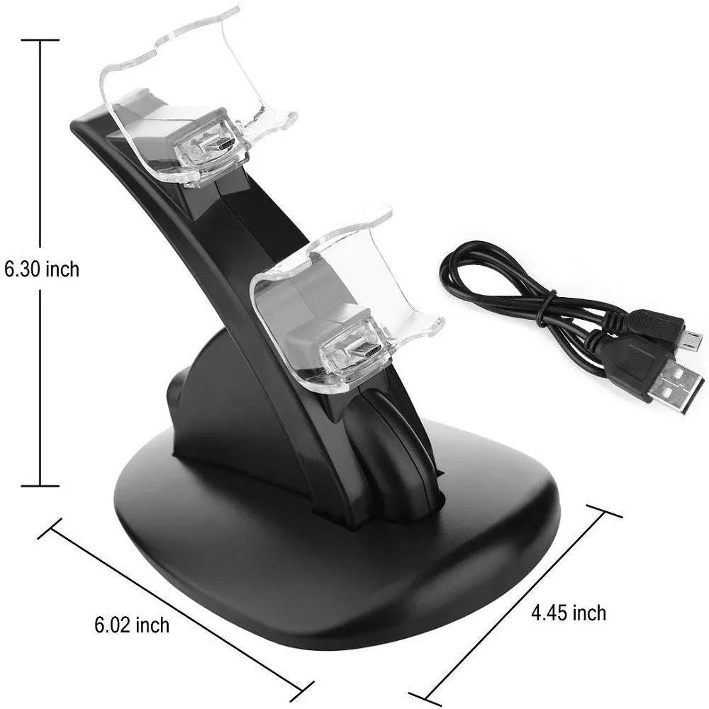 Black Xbox One dual controller charging dock station for two gamepads