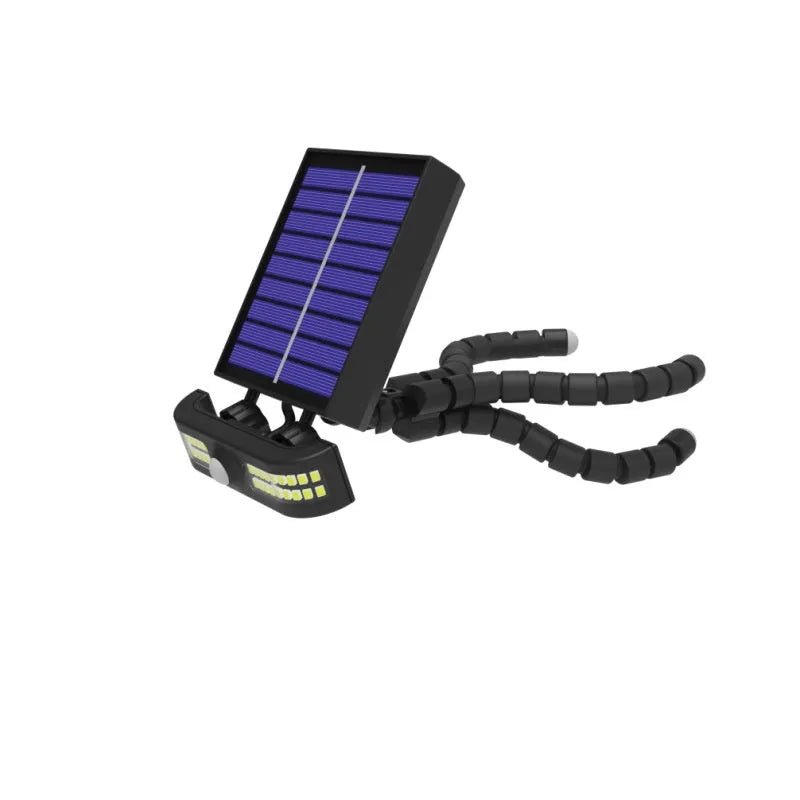 Octopus solar lamp with 40 LED beads, ABS shell, and sponge or silicone bracket, for outdoor garden lighting in warm or pure white light