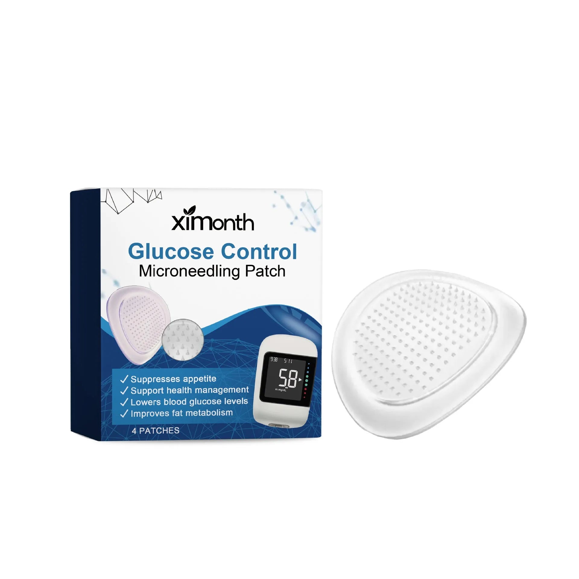 Pack of four moisturising body care patches with ginger and panthenol ingredients