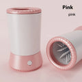Electric foot-washing machine for dogs and cats in pink colour, with ABS and silicone construction