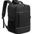 Boarding bag travel computer backpack water repellent Derm black 36-55L airpillow straps sewing line detail