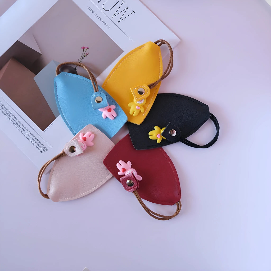 Universal large capacity PU leather car key case in one of five colour options.