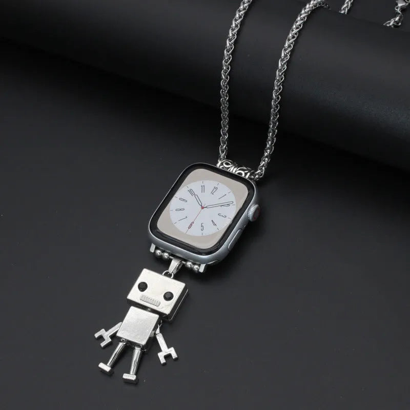 Watch necklace feather hanging strap in assorted designs for 38-49mm watch cases