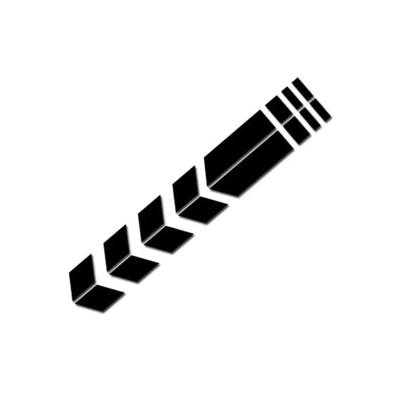 Locomotive mudguard sticker in PET with reflective stripe pattern, 34cm x 5.5cm, shown in black, blue, red, white or yellow.