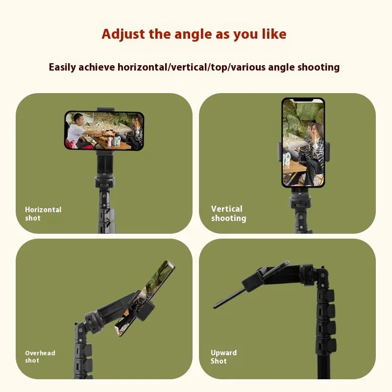 Aluminium alloy 16m retractable floor selfie stick bracket with universal phone holder and 910 selfie stand options