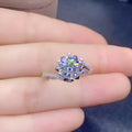 Full Diamond Zircon Open Ring for women, style1, with CZ stones and adjustable metal band