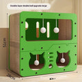 Double layer cat nest scratching board with cat head or owl design theme