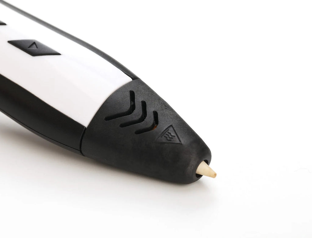 3D printing pen for children with LCD screen and ceramic nozzle, available in blue, orange, purple, white