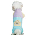 Autumn winter dog travel backpack cotton jacket in blue with mini backpack for small pets
