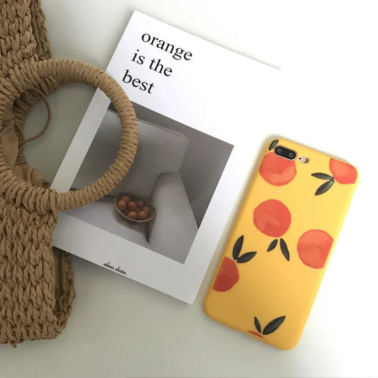 Blue TPU matte soft-shell phone case for iPhone on a white background.