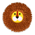 Brown pet sniffing pad with decompression ridges measuring 33x25cm for hiding dog and cat food