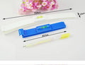 Bang trimmer ruler haircut splint in blue and pink ABS plastic for fringe trimming