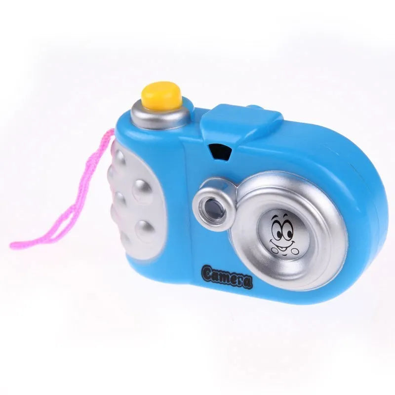 Kids plastic projection camera toy showing animal images for educational play
