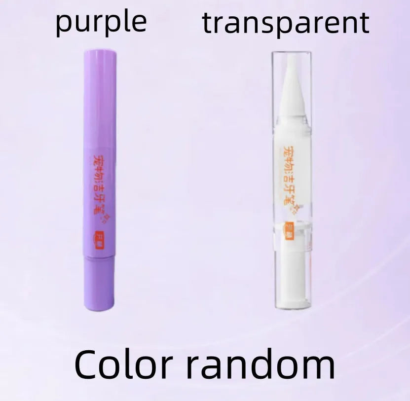 Pet toothbrush pen for dog and cat teeth whitening with 5ml cleaning gel