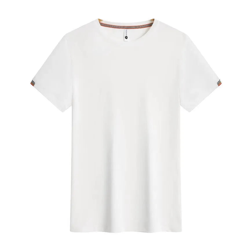 Men's round neck ice fibre pullover work top in Army Green colour showing business attire styling