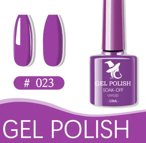 48 colour UV phototherapy plastic gel nail polish set with 7ml bottles in various finishes including glitter and nude shades