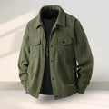 American ruffle slim-fit casual coat in black, coffee, green or white available in sizes M to 3XL
