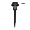 Solar mosquito killer lamp with white light and purple insecticidal glow for outdoor use