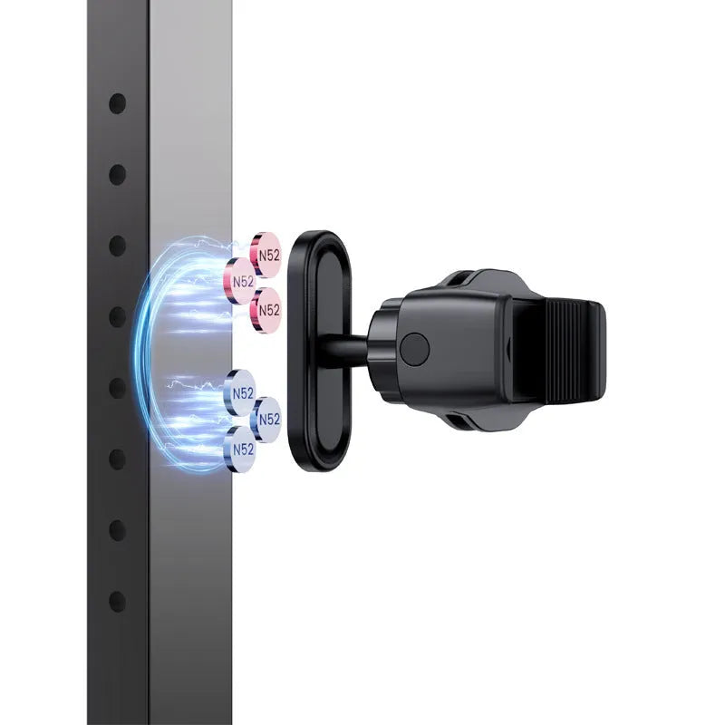 Plastic double-sided magnetic photography bracket with universal phone clip for outdoor mobile photography