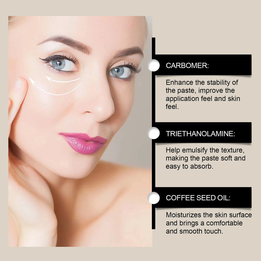 Single-use sheet facial mask for moisturising and skin lightening, size 5.1cm by 3.9cm.