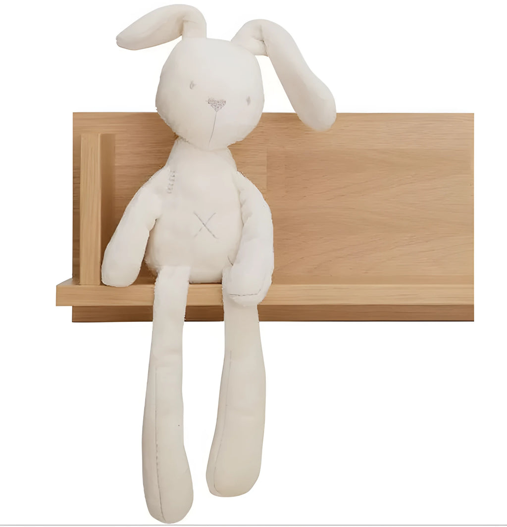 Beige soft plush bunny rabbit stuffed animal 55cm tall with long ears for baby gift