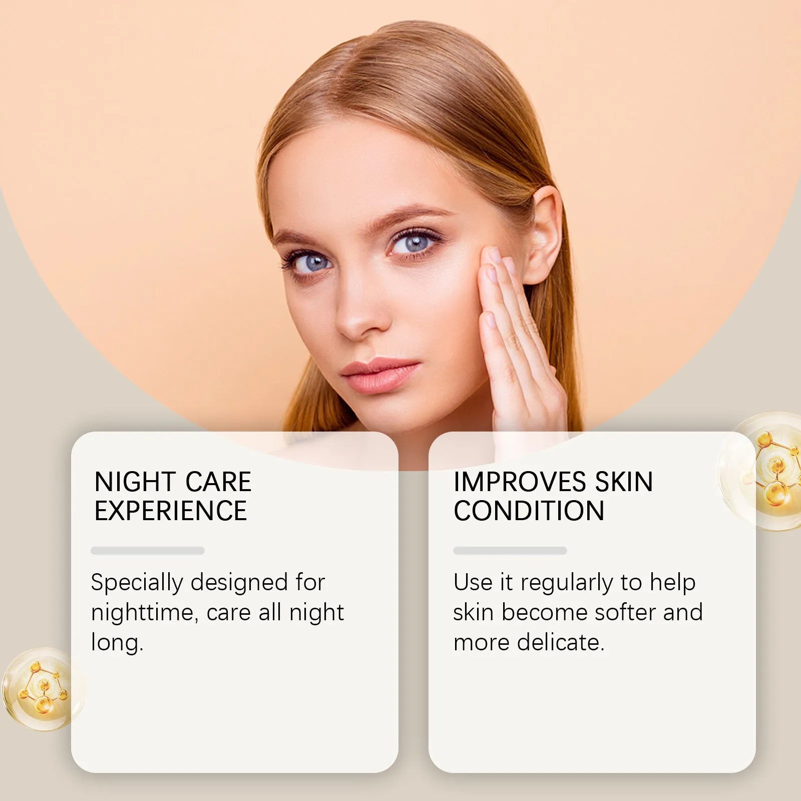 Single-use sheet facial mask for moisturising and skin lightening, size 5.1cm by 3.9cm.
