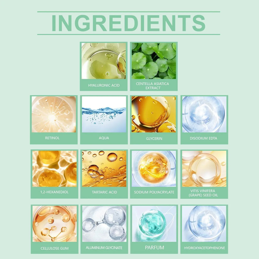 Retinol Hydrating Mask sheet pack with hyaluronic acid and Centella extract