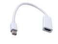 24.5 cm Mini DisplayPort male to HDMI female adapter cable for MacBook laptop projector connections