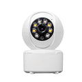 1080p HD home security camera with ceiling mount bracket and dual-light panorama design