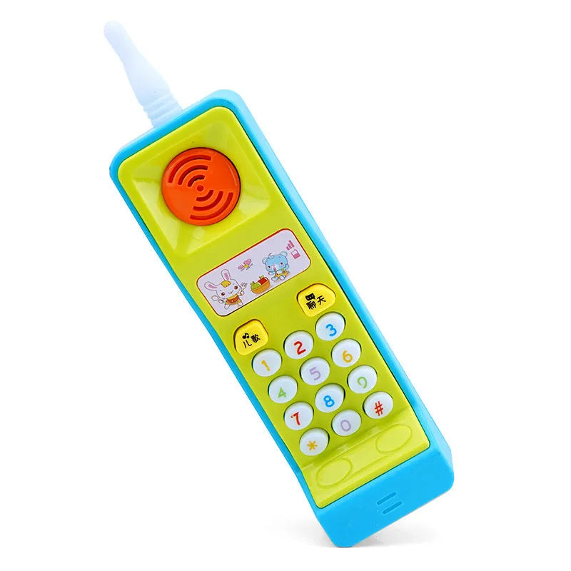 Children's battery-operated educational toy with cartoon animal theme, sound, and light effects.