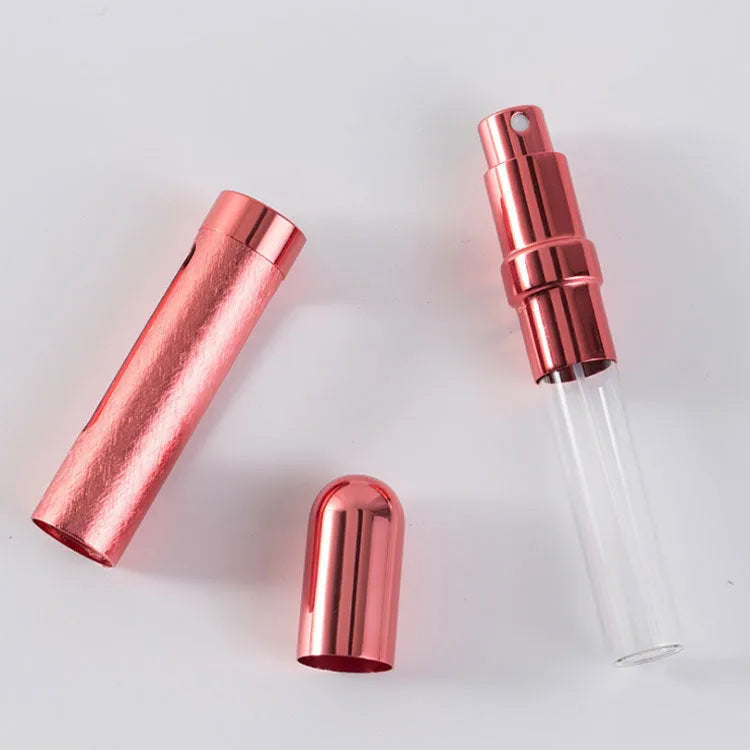 12ml aluminium travel perfume bottle with glass liner in six colour options