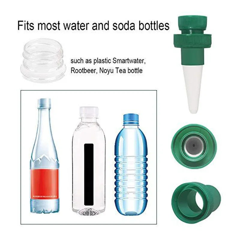 Green ceramic plant water dripper for cola bottle automatic irrigation system