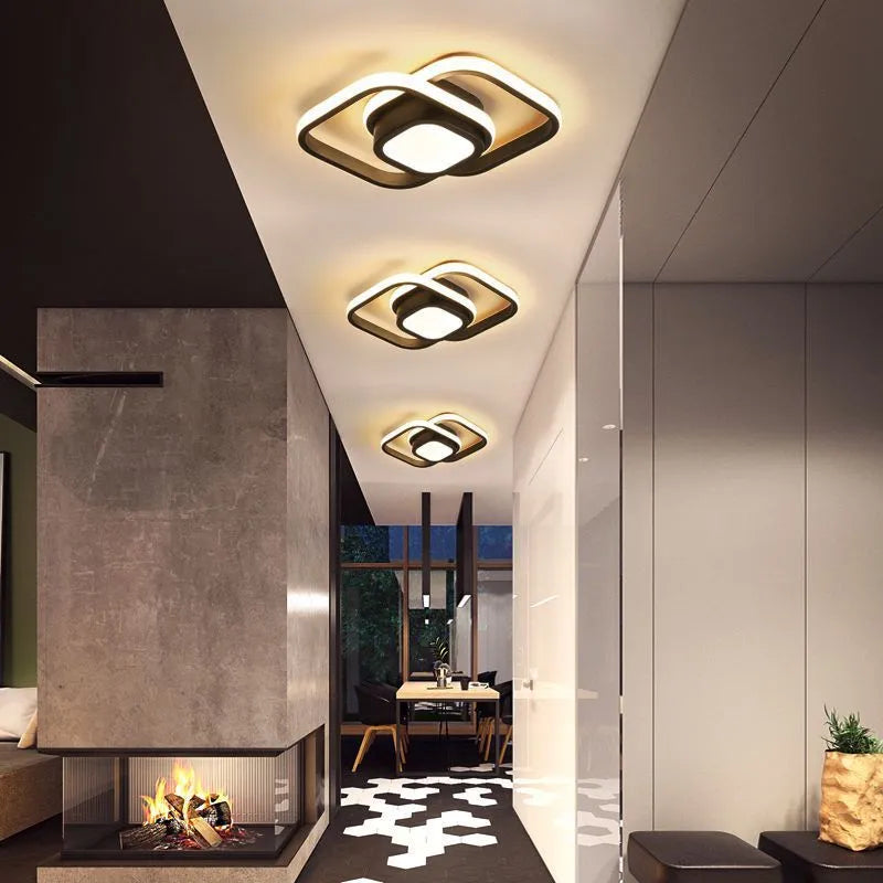 Creative butterfly shape LED corridor ceiling light with silicone shade
