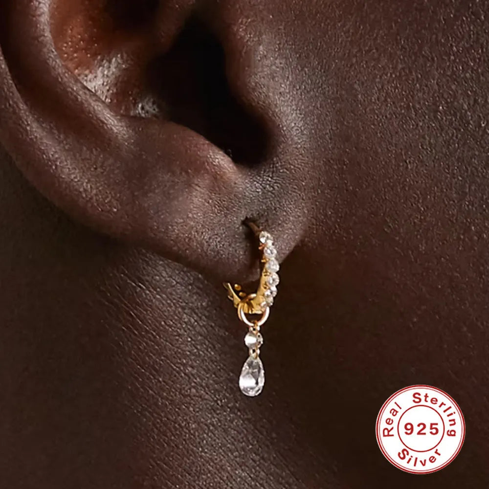 925 sterling silver geometric double ring earring and pendant set in single gold finish