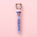 Cute cat design mechanical pencil with 10 colours and 0.5mm lead