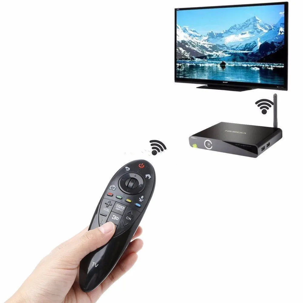 Black LG AN-MR500G replacement TV remote control on white background.