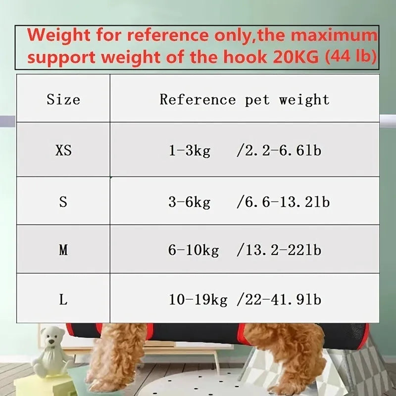 Pet grooming hammock restraint bag for cats and small dogs in four sizes for safe nail trimming and bathing