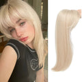 Synthetic high temperature fibre clip-in hair extension wig shown in one of six available style colours.